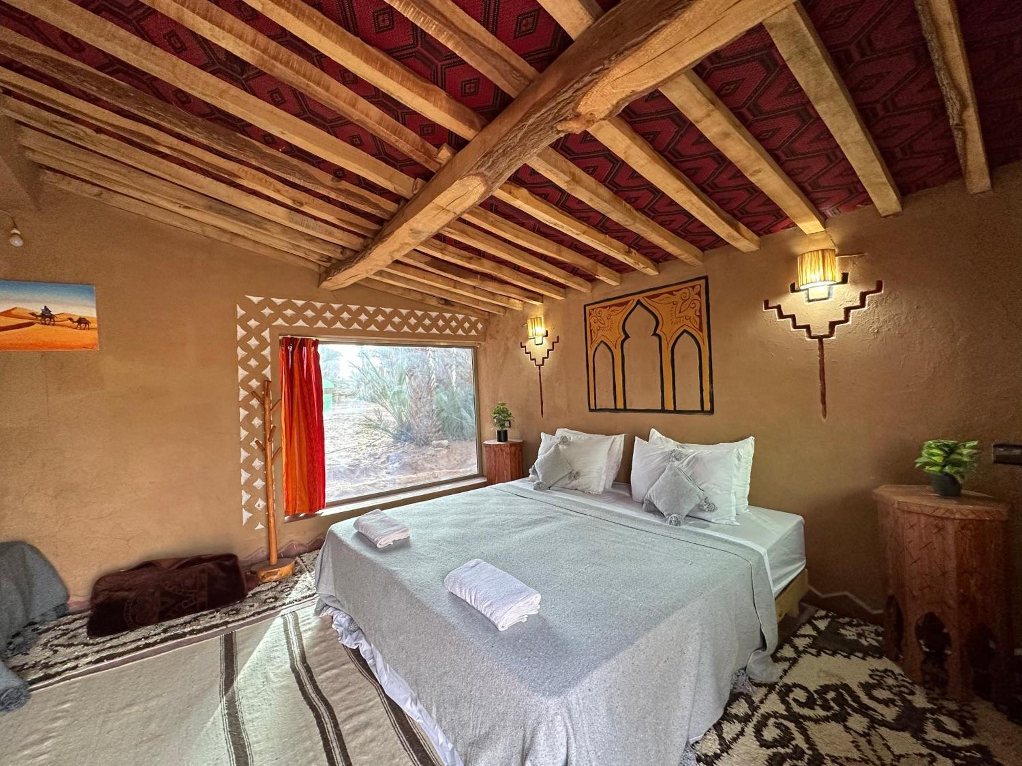 Camp Auberge Sahara Marokko M'Hamid Rom bilde